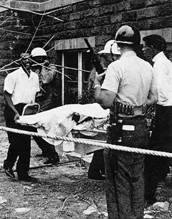 Victims removed from bombing of 16th Street Baptist Church